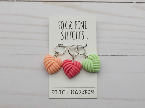 Heart Knot - Stitch Markers