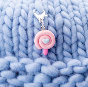 Kawaii Marshmallow Rainbow Stitch Marker