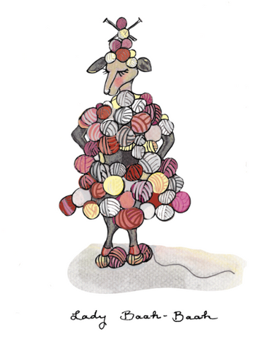 Greeting Card - Lady Baah Baah