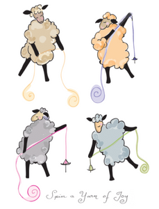 Greeting Card - Spin a Yarn of Joy