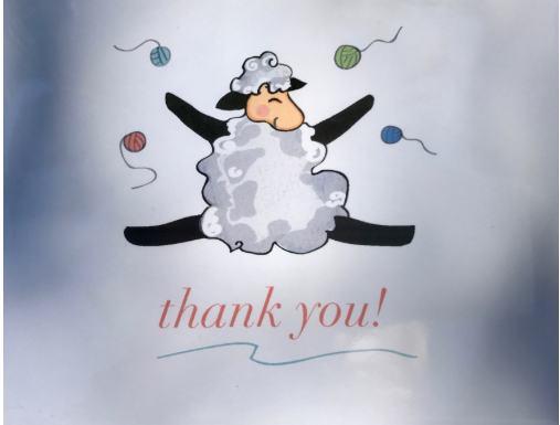 Greeting Card - Sweet Degrees of Thanks – Fiber Fever