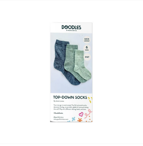 Base Doodle Top-Down Socks Pattern - Fingering