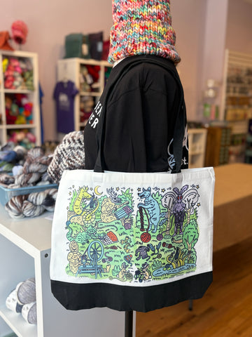 LAUREN MARVELL | FURocious Fiber Friends Tote