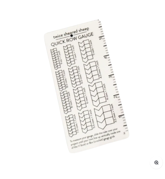 TWICE SHEARED SHEEP | Quick ROW Gauge Ruler – Fiber Fever