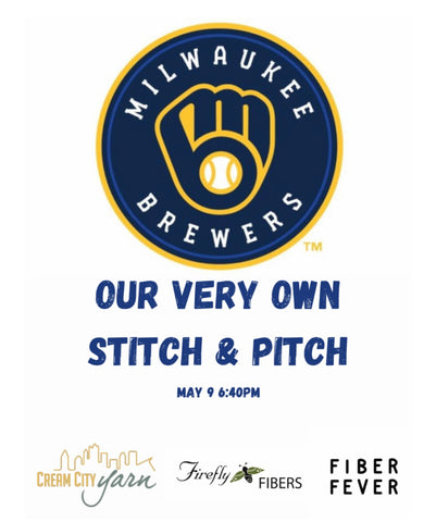 Stitch & Pitch - Milwaukee Brewers Event Ticket - May 9, 2024
