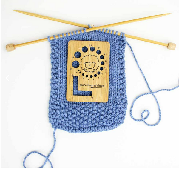 Knitting Needle Gauge Ruler – Chubby Sheep