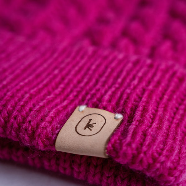 KELBOURNE WOOLENS | Year of DK Hats Kit - Oberon in hot pink