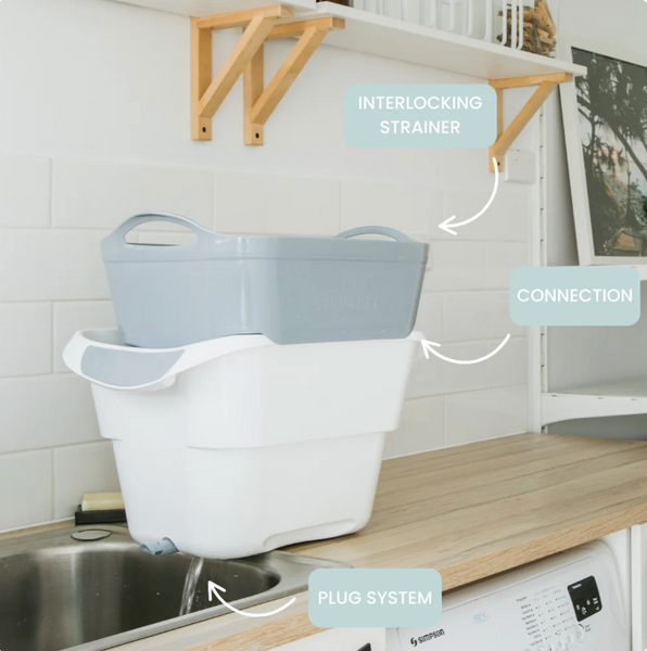 STRUCKET 19L Interlocking Strainer Bucket with Plug