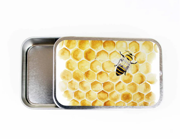 Honey Bee Stitch Marker Tin