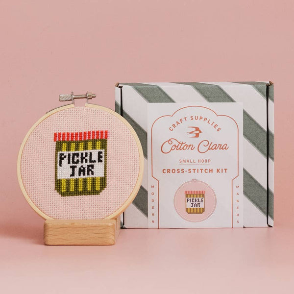 COTTON CLARA | Pickle Jar Cross Stitch Kit