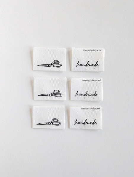 INTENSELY DISTRACTED | Cotton Luxe Labels - Handmade. Scissors.