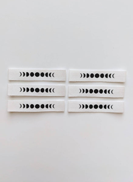 INTENSELY DISTRACTED | Cotton Luxe Labels - Lunar Phases