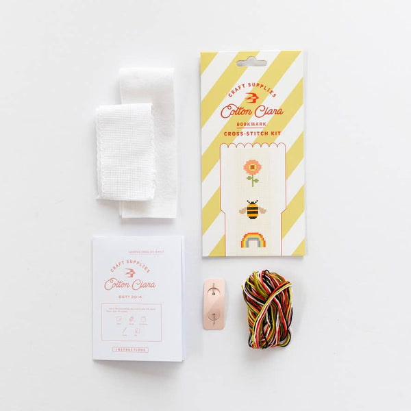 COTTON CLARA |  Bookish Counted Cross Stitch Bookmark Kit