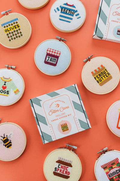 COTTON CLARA | Aperol Cocktail Beginner Counted Cross Stitch Kit