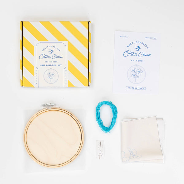 COTTON CLARA | Forget Me Not Embroidery Hoop Kit