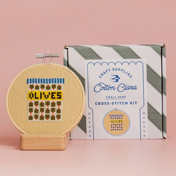 COTTON CLARA | Olives Cross Stitch Kit