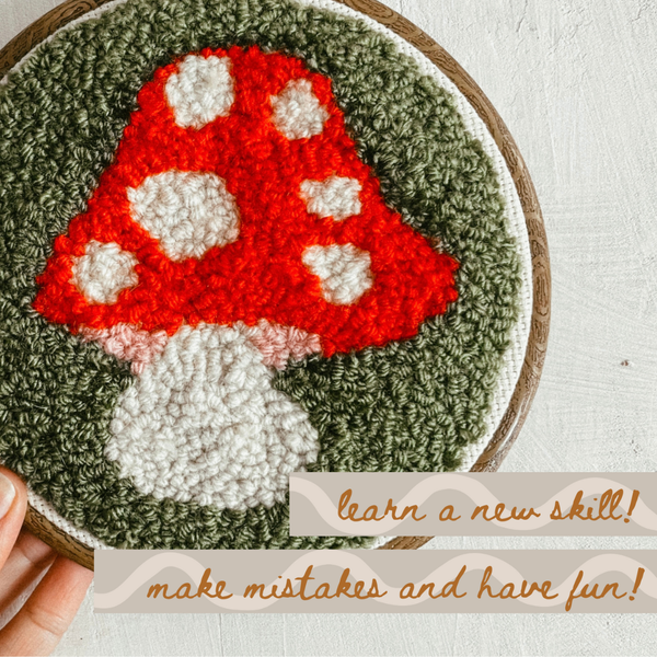 HOMEBODY DIY | Mushroom Beginner DIY Punch Needle Kit