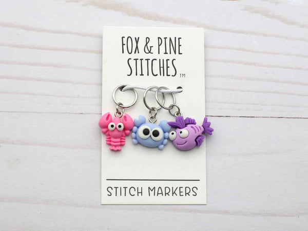 FOX & PINE | Under The Sea Stitch Markers
