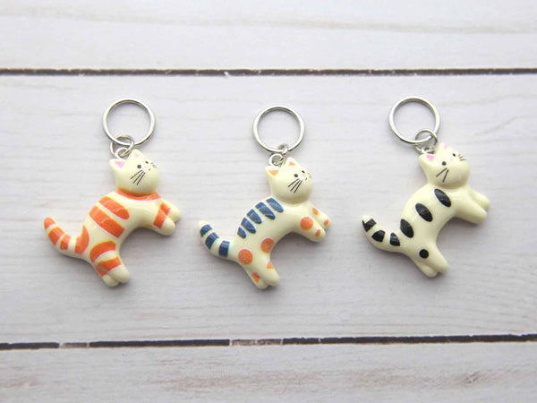 FOX & PINE | Chillin' Cats Stitch Markers