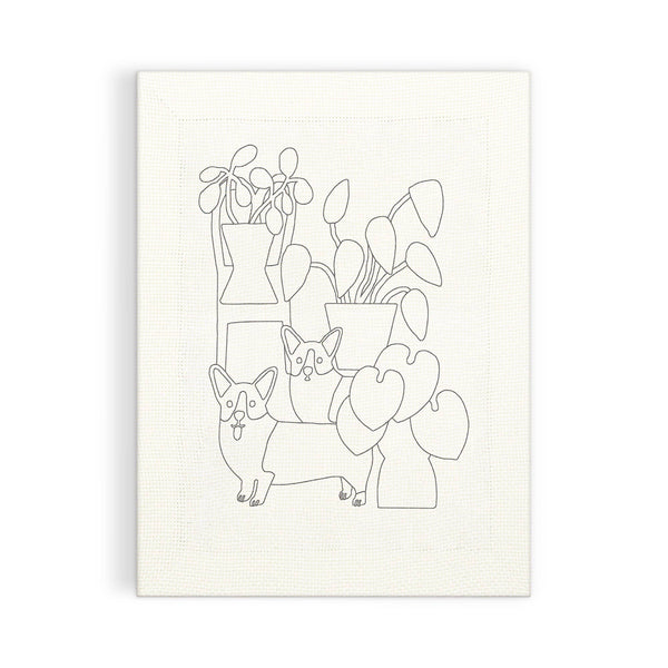 Corgi Friends Punch Needle Kit