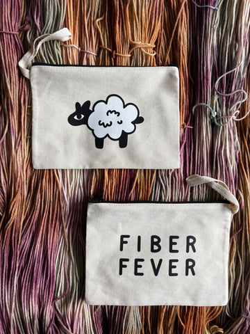 FIBER FEVER | Notions Clutch 8" x 6"