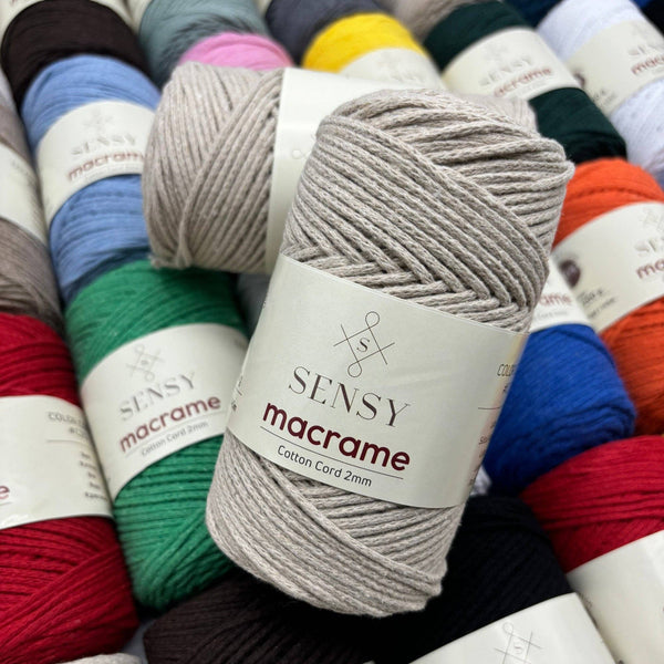 SENSY | Cotton Macrame Cord - 2 mm