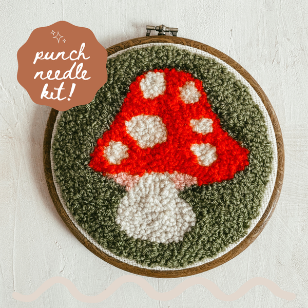 HOMEBODY DIY | Mushroom Beginner DIY Punch Needle Kit