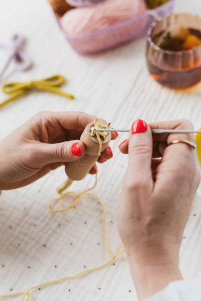 COTTON CLARA | French Knitting Bobbin – Wooden Dolly