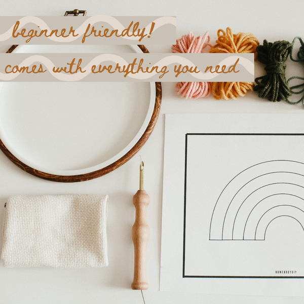 HOMEBODY DIY | Mushroom Beginner DIY Punch Needle Kit