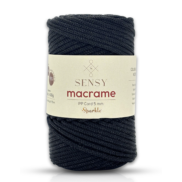 SENSY | Macrame Cord Sparkle - 5 mm