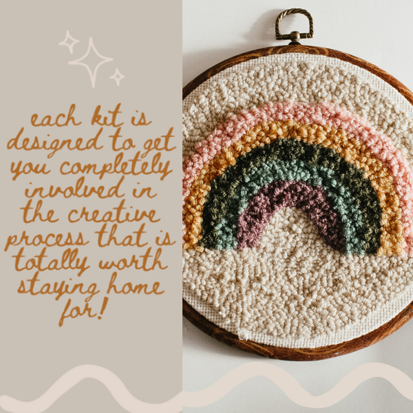 HOMEBODY DIY | Rainbow Beginner DIY Punch Needle Kit