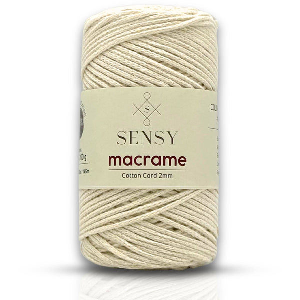 SENSY | Cotton Macrame Cord - 2 mm