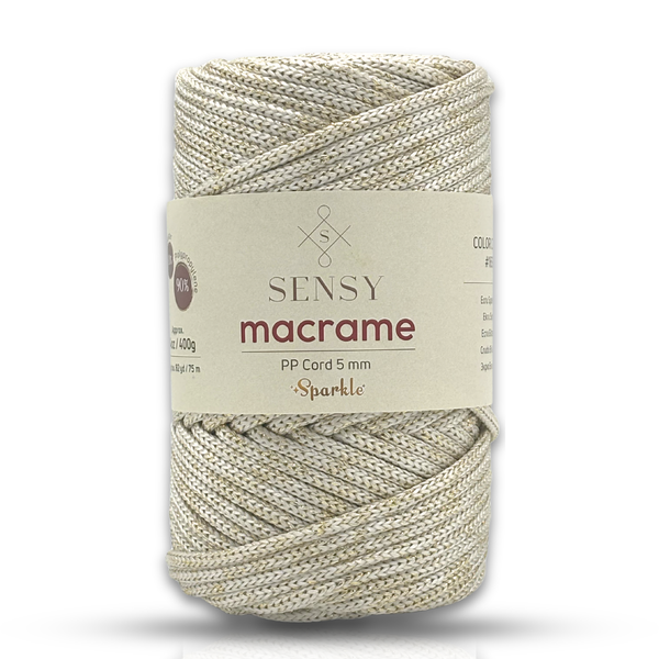 SENSY | Macrame Cord Sparkle - 5 mm