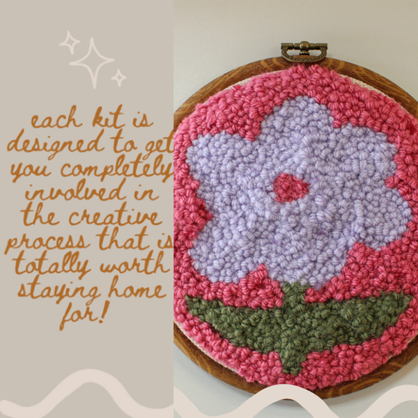 HOMEBODY DIY | Flower Beginner DIY Punch Needle Kit