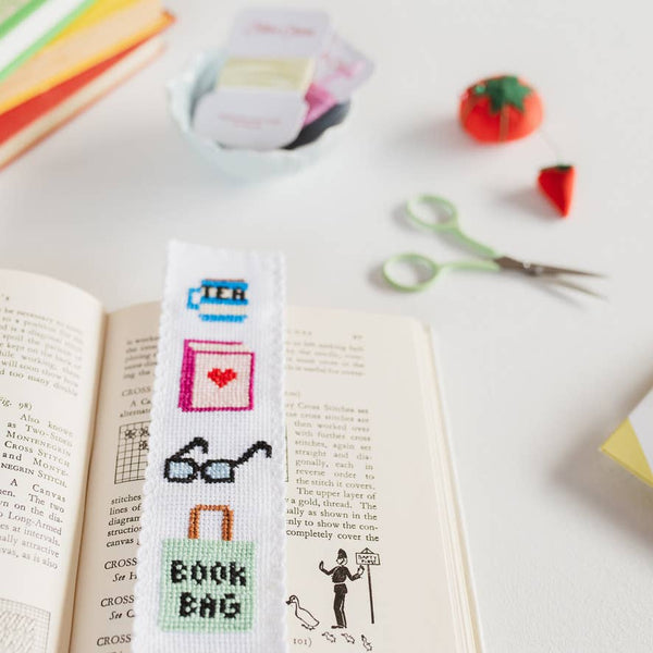 COTTON CLARA |  Bookish Counted Cross Stitch Bookmark Kit