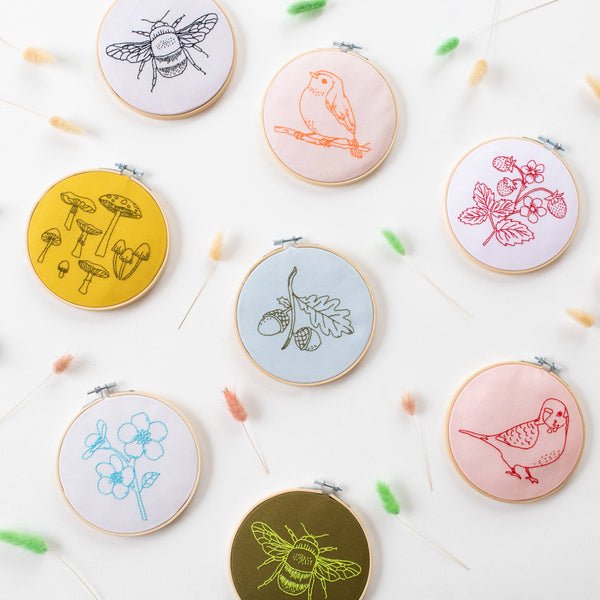 COTTON CLARA | Strawberry Embroidery Hoop Kit