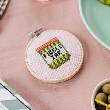 COTTON CLARA | Pickle Jar Cross Stitch Kit