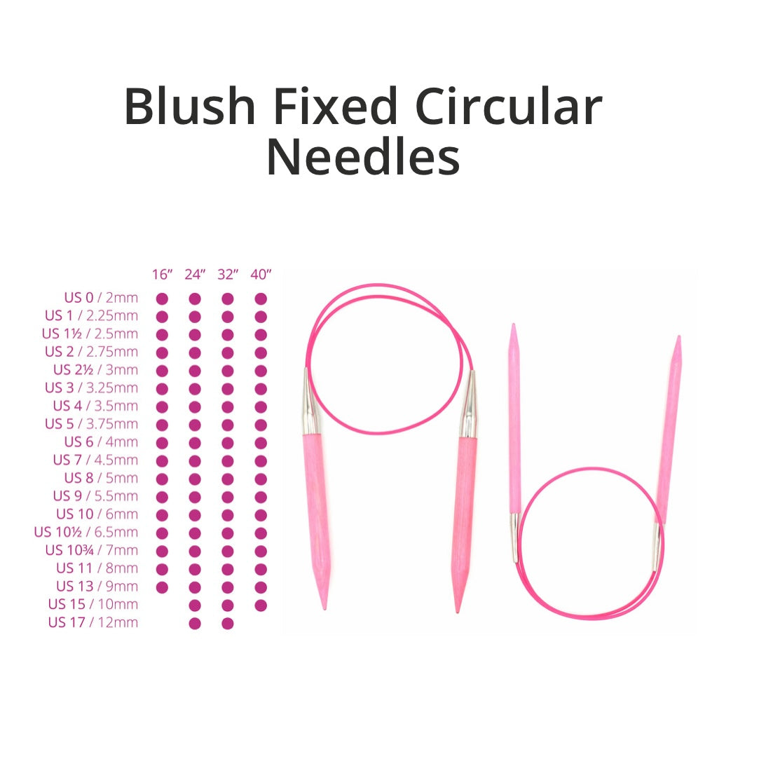 BLUSH 16" Circular Needles