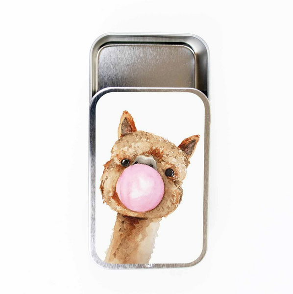 Bubble Gum Alpaca Stitch Marker Tin