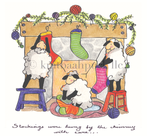 Greeting Card - The Stockings Were Hung