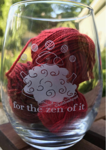 Wine Glass, Stemless - For the Zen of It