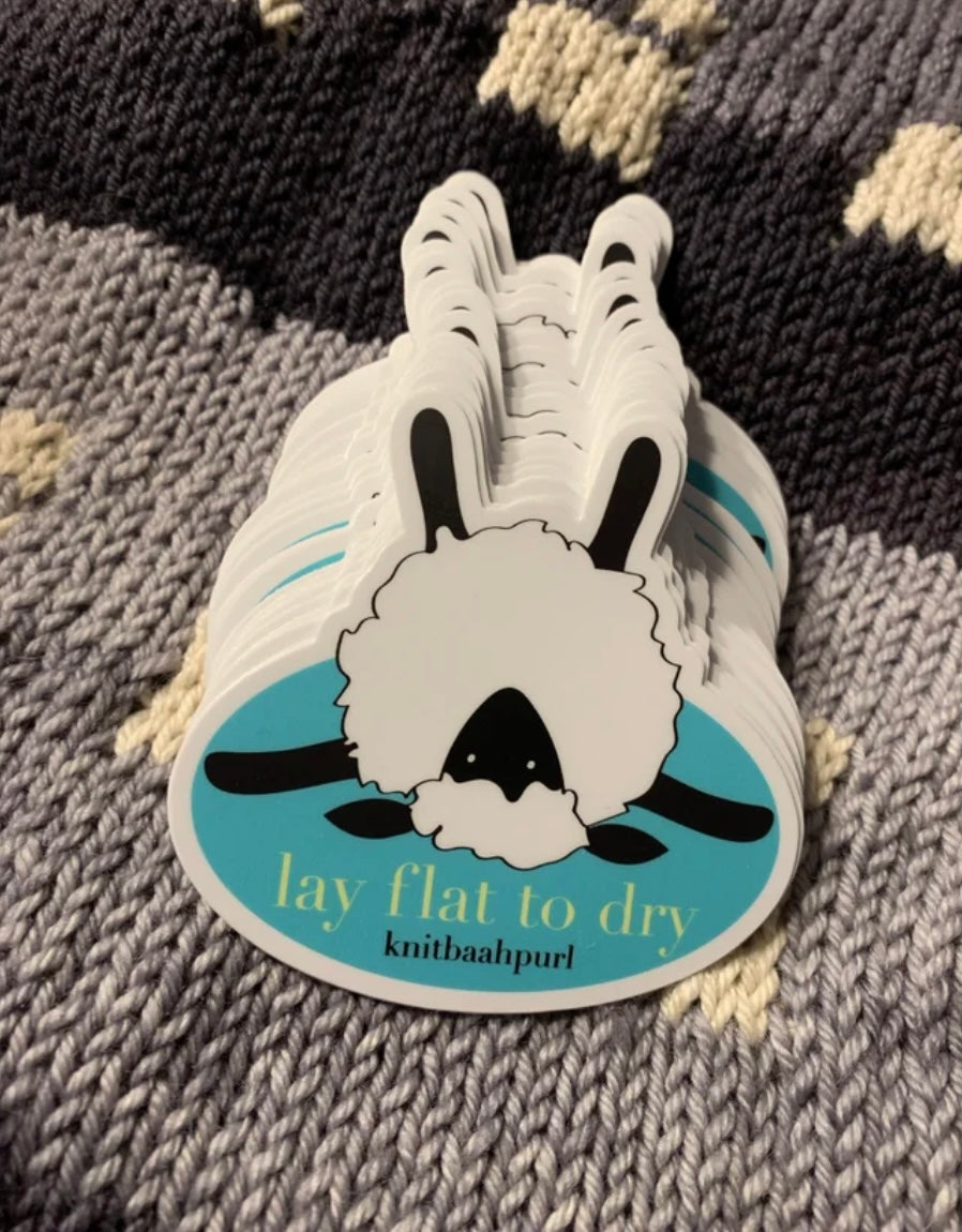 Sticker - Lay Flat to Dry