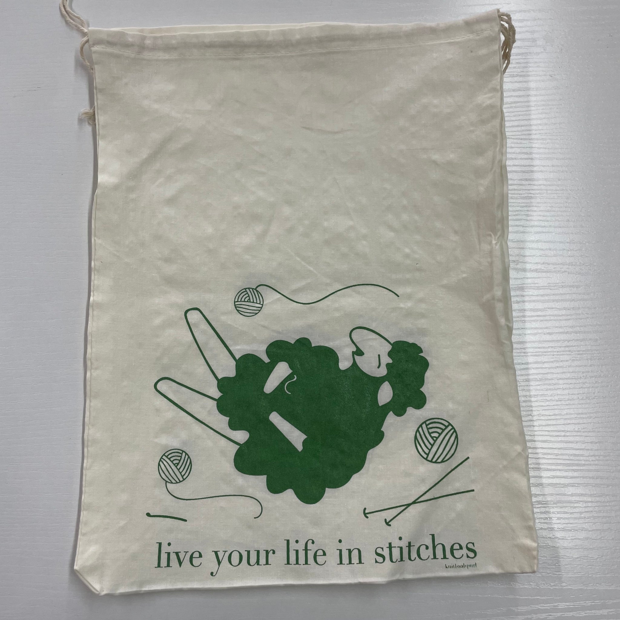 Project Bag - Live Your Life in Stitches