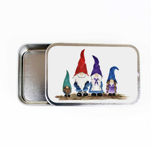 Gnome Family Stitch Marker Tin