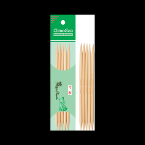 Bamboo Double Point 6" (15 cm), Natural