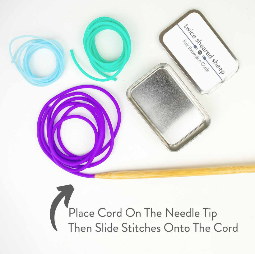 Knit Extension Cords Stitch Holder Cords Fiber Fever