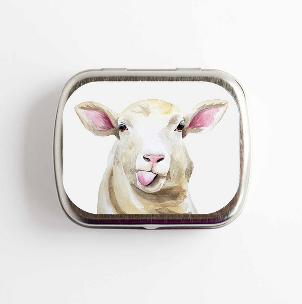 Sassy Sheep Stitch Marker Tin