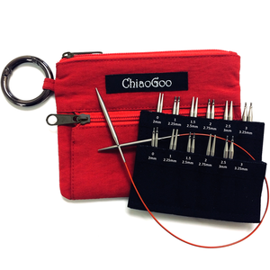 ChiaoGoo TWIST Red Shorties Set - 2" & 3" (5cm & 8cm) Tips [M]